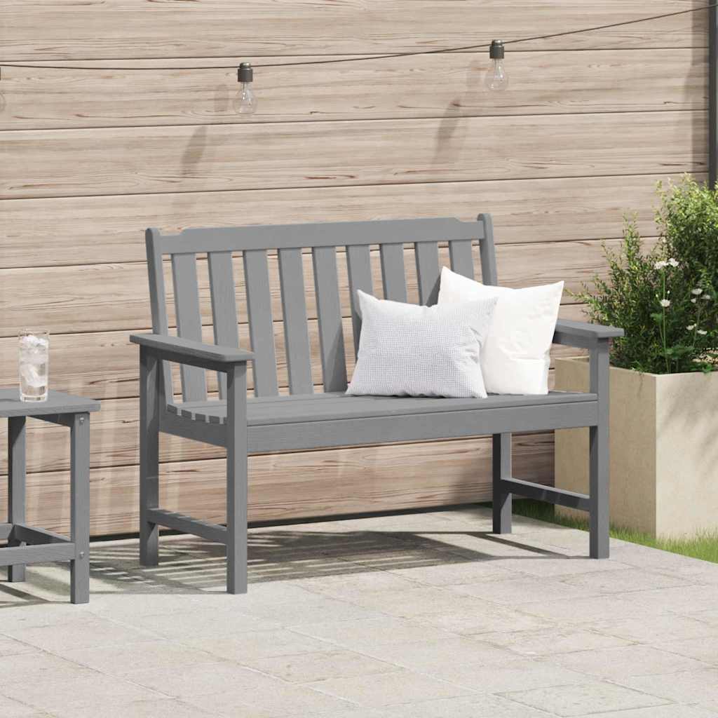 vidaXL Tuinbank Wit 120 x 59 x 88 cm HDPE