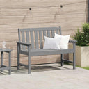 vidaXL Tuinbank Wit 120 x 59 x 88 cm HDPE