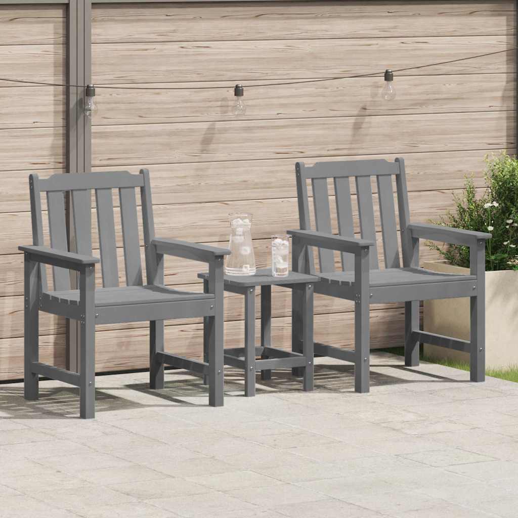 vidaXL Tuinbank Wit 120 x 59 x 88 cm HDPE