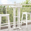 vidaXL Bar Table White 55 x 55 x 107 cm Polyethylene