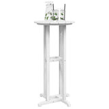 vidaXL Bar Table White 55 x 55 x 107 cm Polyethylene