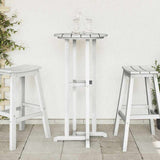 vidaXL Bar Table White 55 x 55 x 107 cm Polyethylene