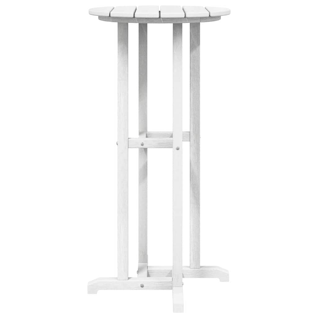 vidaXL Bar Table White 55 x 55 x 107 cm Polyethylene