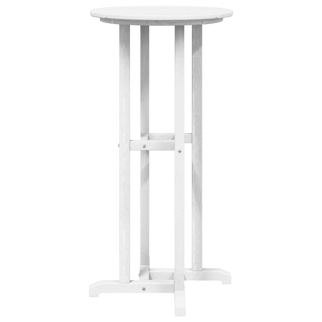 vidaXL Bar Table White 55 x 55 x 107 cm Polyethylene