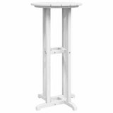 vidaXL Bar Table White 55 x 55 x 107 cm Polyethylene