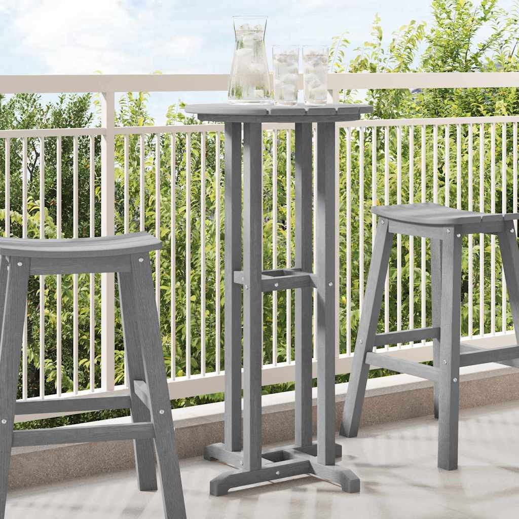 vidaXL Bar Table White 55 x 55 x 107 cm Polyethylene