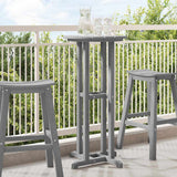 vidaXL Bar Table White 55 x 55 x 107 cm Polyethylene