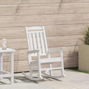 vidaXL Garden Rocking Chair White 92 x 70 x 108 cm HDPE