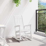 vidaXL Garden Rocking Chair White 92 x 70 x 108 cm HDPE