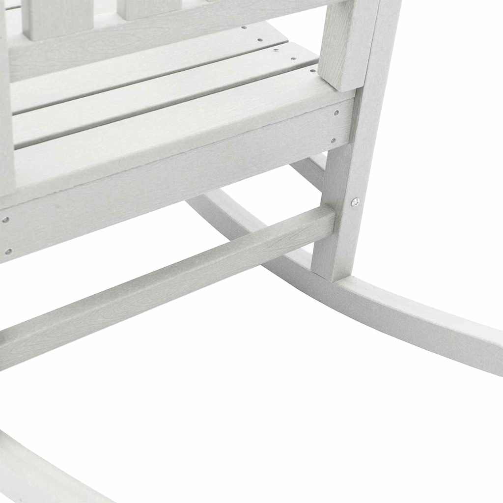 vidaXL Garden Rocking Chair White 92 x 70 x 108 cm HDPE