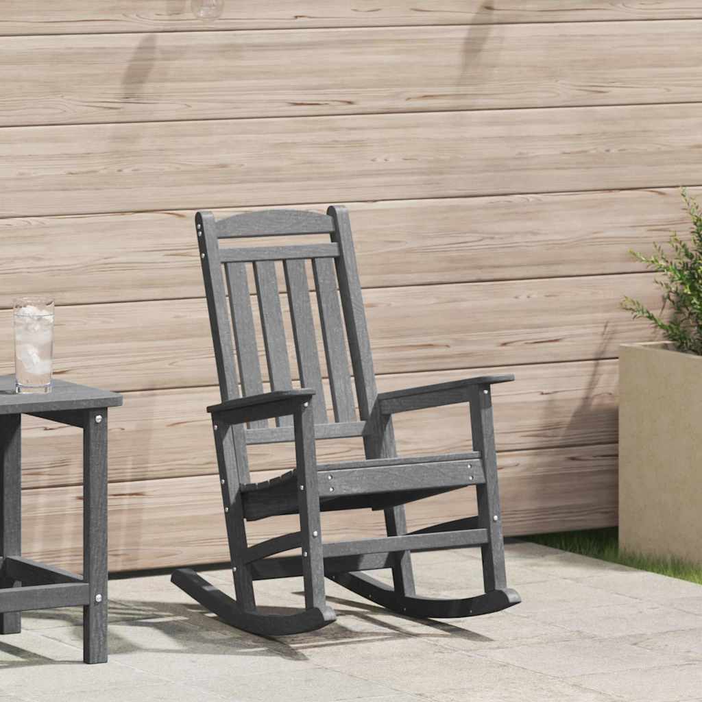 vidaXL Garden Rocking Chair White 92 x 70 x 108 cm HDPE