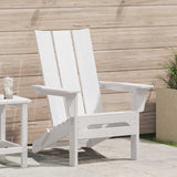 vidaXL Opvouwbare Adirondack Stoel Wit 80,5 x 74,5 x 92 cm HDPE