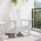 vidaXL Opvouwbare Adirondack Stoel Wit 80,5 x 74,5 x 92 cm HDPE