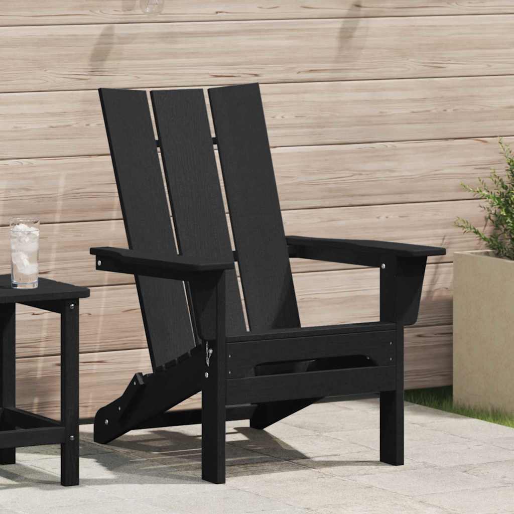 vidaXL Opvouwbare Adirondack Stoel Wit 80,5 x 74,5 x 92 cm HDPE