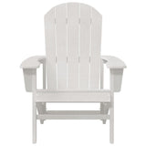 vidaXL Adirondack Chair White 82 x 74 x 92 cm HDPE