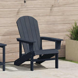 vidaXL Adirondack Chair White 82 x 74 x 92 cm HDPE