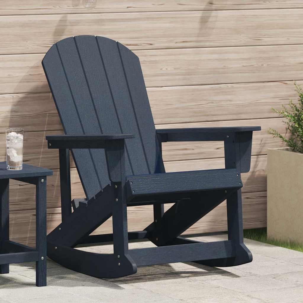 vidaXL Adirondack Rocking Chair White 92 x 73.5 x 92 cm HDPE