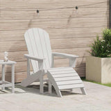 vidaXL Adirondack Chair White 82 x 74 x 92 cm HDPE