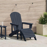 vidaXL Adirondack Chair White 82 x 74 x 92 cm HDPE