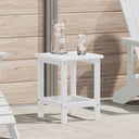 vidaXL Side Table White 38 x 38 x 46 cm Polyethylene