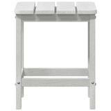 vidaXL Side Table White 38 x 38 x 46 cm Polyethylene