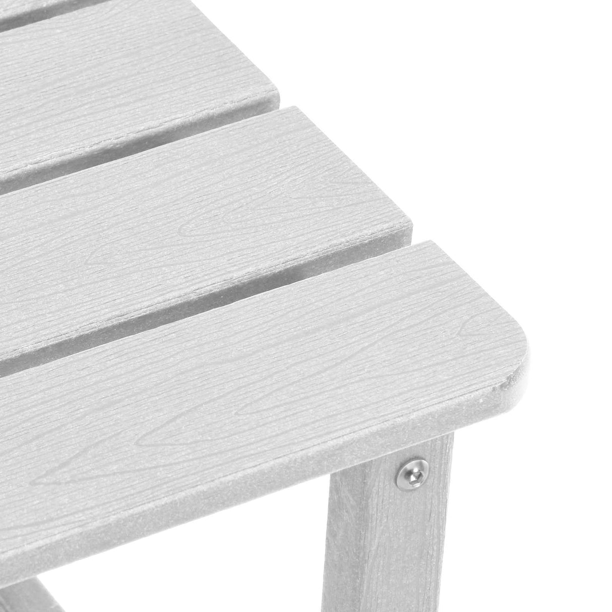 vidaXL Side Table White 38 x 38 x 46 cm Polyethylene