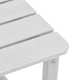 vidaXL Side Table White 38 x 38 x 46 cm Polyethylene