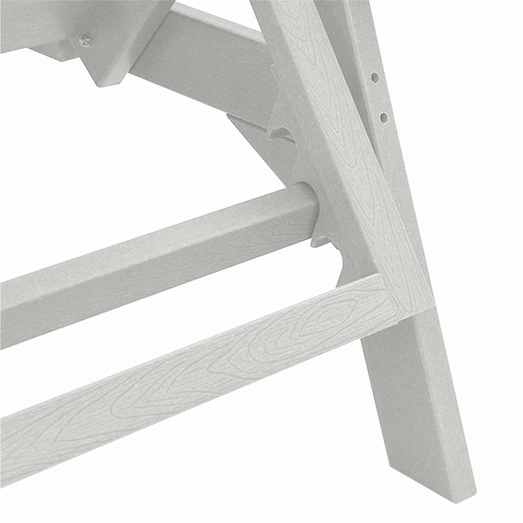 vidaXL Ligstoel Wit 195,5 x 53 x 98,5 cm HDPE