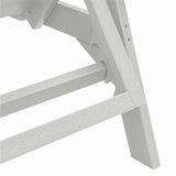 vidaXL Ligstoel Wit 195,5 x 53 x 98,5 cm HDPE
