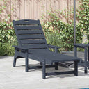 vidaXL Ligstoel Wit 195,5 x 53 x 98,5 cm HDPE