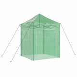 vidaXL Kas met Pop-up Frame met dak Groen 200 x 200 x 300 cm IJzer