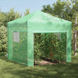 vidaXL Kas met Pop-up Frame met dak Groen 200 x 200 x 300 cm IJzer