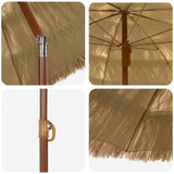 vidaXL Tuinparasol Naturel 160 x 160 x 196 cm