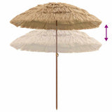 vidaXL Tuinparasol Naturel 160 x 160 x 196 cm