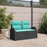 vidaXL Tuin Sofa Bruin 124 x 62 x 85cm poly rattan