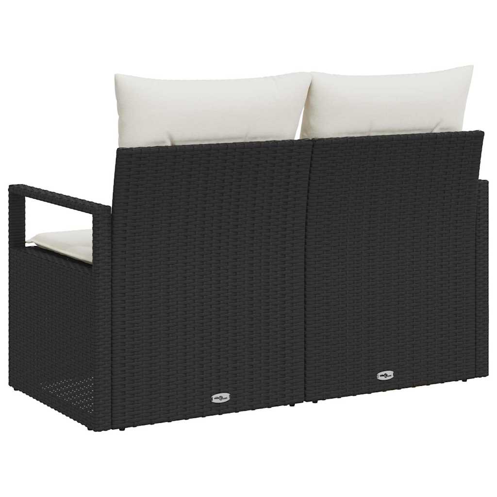 vidaXL Tuin Sofa met kussen 120 x 62 x 69 cm poly rattan
