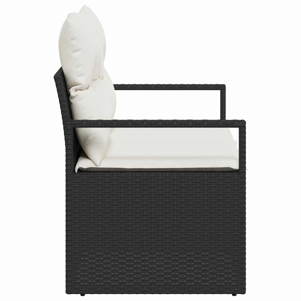 vidaXL Tuin Sofa met kussen 120 x 62 x 69 cm poly rattan