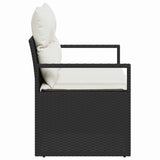 vidaXL Tuin Sofa met kussen 120 x 62 x 69 cm poly rattan