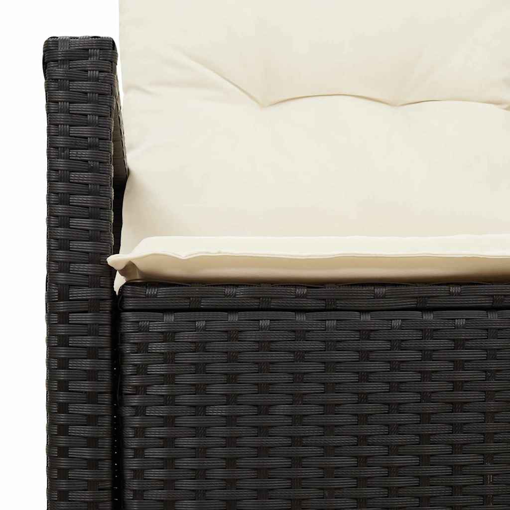 vidaXL Tuin Sofa met kussen 120 x 62 x 69 cm poly rattan
