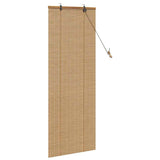 vidaXL Rolgordijn met gordijnen Bruin 60 x 160 cm Bamboe