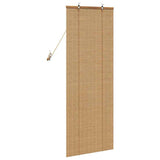 vidaXL Rolgordijn met gordijnen Bruin 60 x 160 cm Bamboe