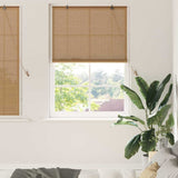 vidaXL Rolgordijn met gordijnen Bruin 60 x 160 cm Bamboe