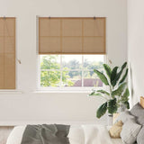 vidaXL Rolgordijn met gordijnen Bruin 60 x 160 cm Bamboe