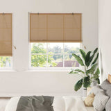 vidaXL Rolgordijn met gordijnen Bruin 60 x 160 cm Bamboe