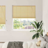 vidaXL Rolgordijn met gordijnen Bruin 60 x 160 cm Bamboe