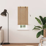 vidaXL Roller Blind with Curtains Natural 60 x 160 cm Bamboo