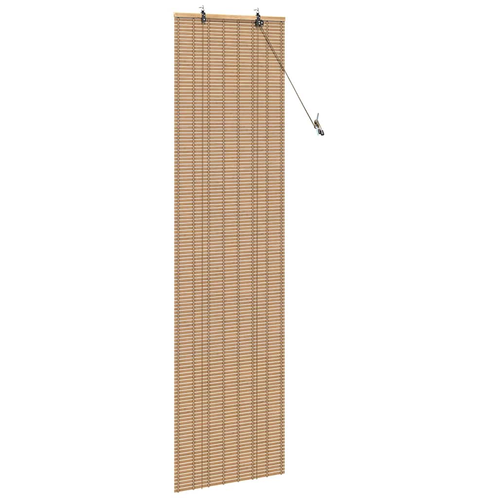 vidaXL Roller Blind with Curtains Natural 60 x 160 cm Bamboo