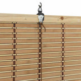 vidaXL Roller Blind with Curtains Natural 60 x 160 cm Bamboo