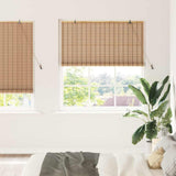 vidaXL Roller Blind with Curtains Natural 60 x 160 cm Bamboo