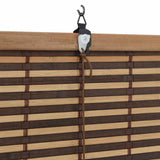 vidaXL Roller Blind with Curtains Brown 60 x 160 cm Bamboo